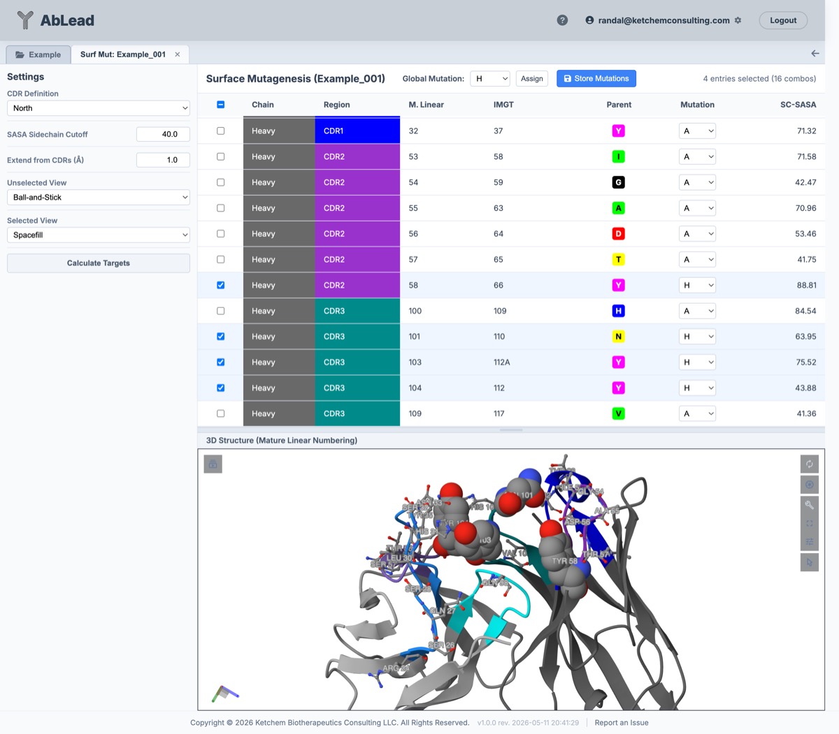 Surface Mutagenesis Workspace