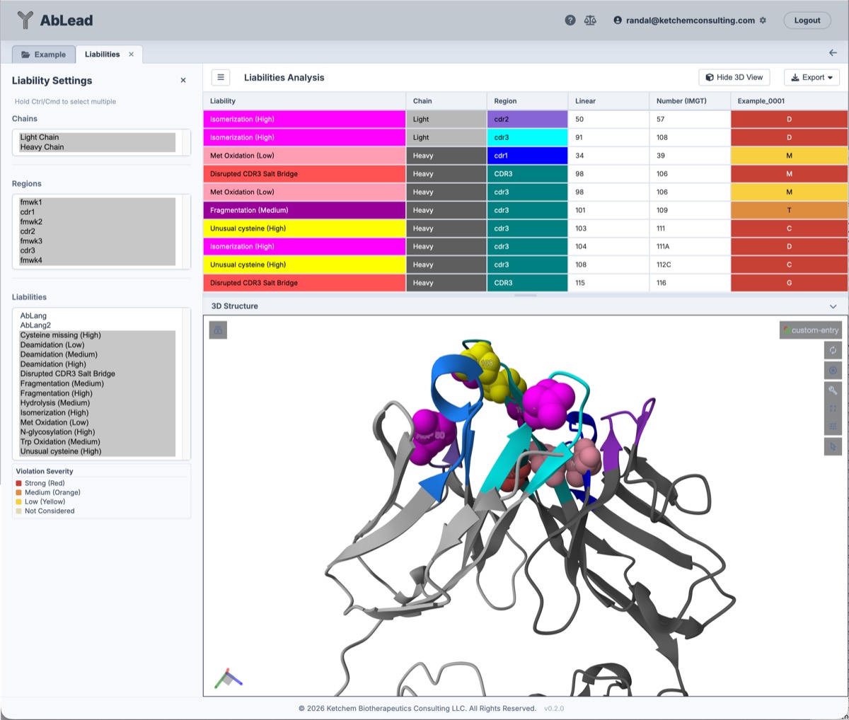 Liabilities Structure Viewer